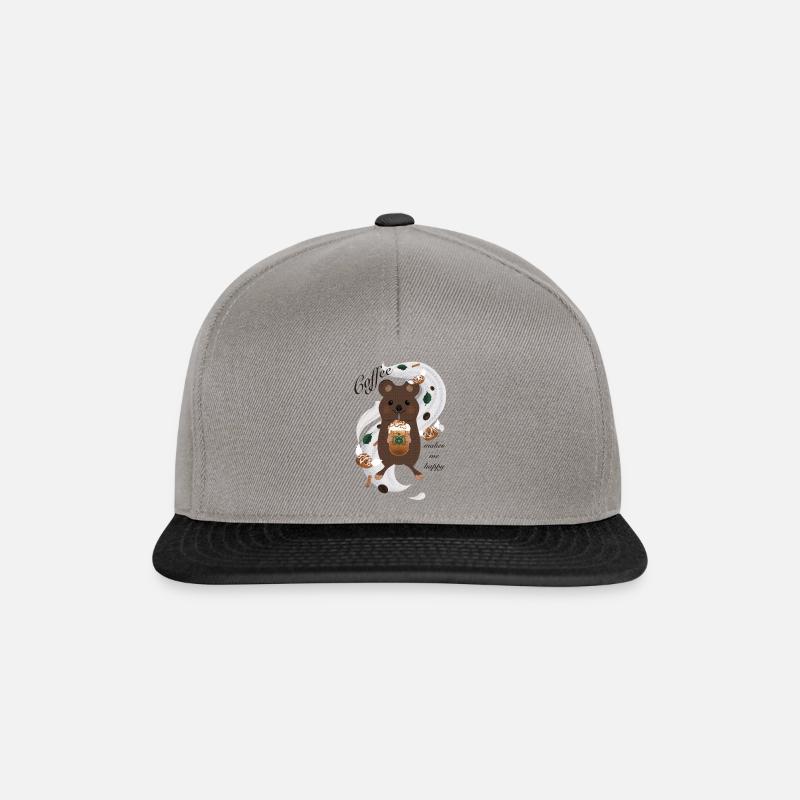 Quoffee - Snapback Cap - Graphit/Schwarz