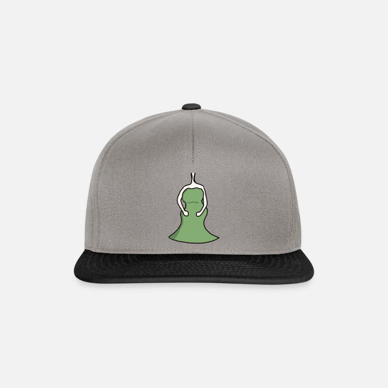 Kurviger weiblicher Körper - Snapback Cap - Graphit/Schwarz