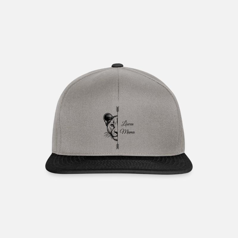 Löwen Mama - Snapback Cap - Graphit/Schwarz