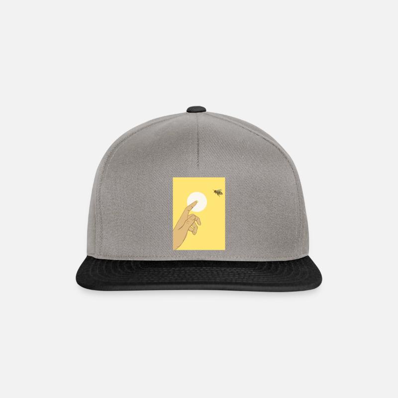 SAVE THE BEES - rette die bienen - Snapback Cap - Graphit/Schwarz