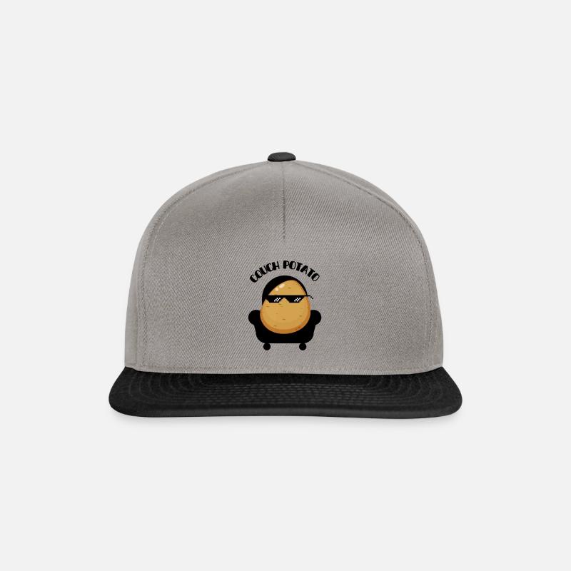 Couch potato chilling lazy - Snapback Cap - graphite/black