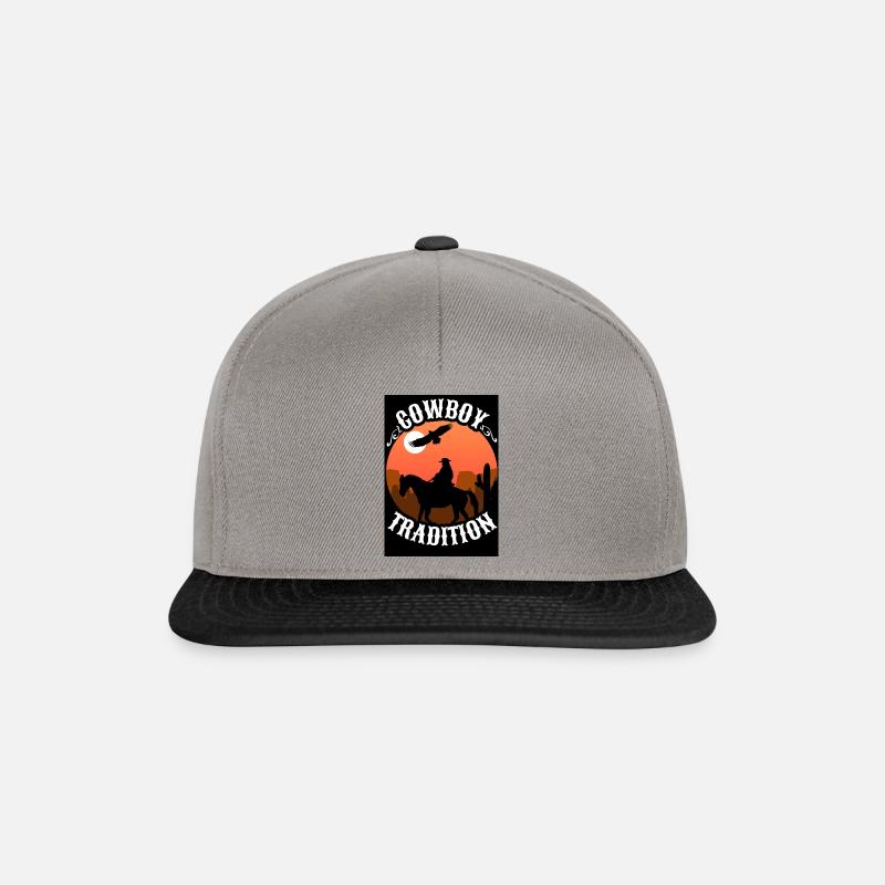 Cowboy Texas - Snapback Cap - graphite/black