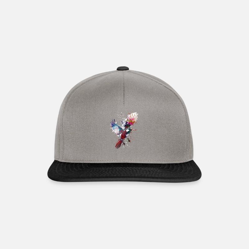 Vogel Elster - Snapback Cap - Graphit/Schwarz