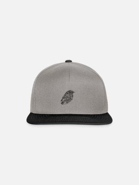Vogel - Snapback Cap - Graphit/Schwarz