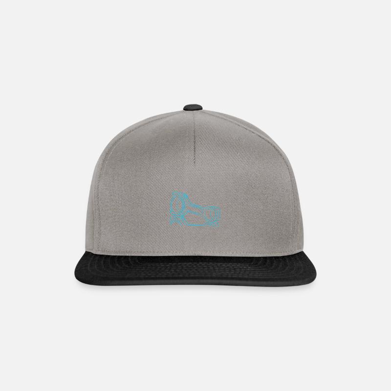 Pleuel türkis - Snapback Cap - Graphit/Schwarz