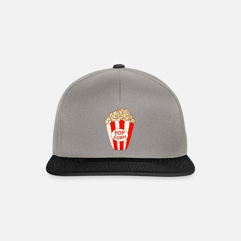 Popcorn - Snapback Cap - Graphit/Schwarz