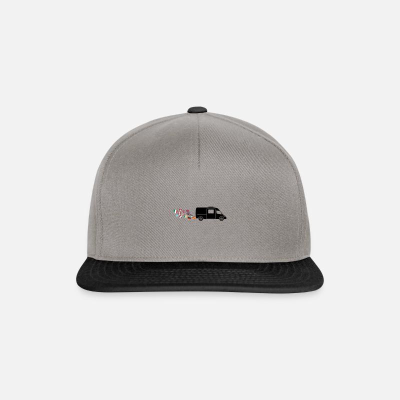 Roadtrip Liebhaber Van - Snapback Cap - Graphit/Schwarz