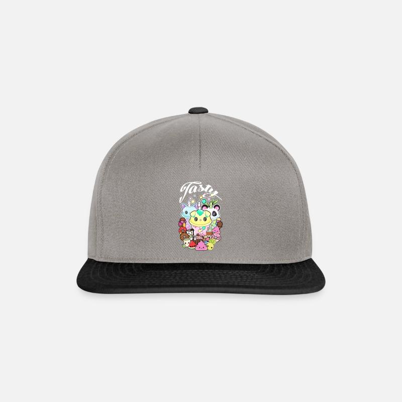 Kawaii - Süssigkeiten - Snapback Cap - Graphit/Schwarz
