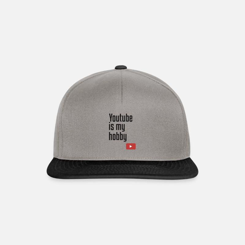 Youtube est mon passe-temps - Casquette snapback - gris graphite/noir