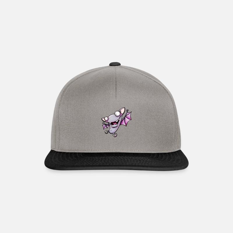 bat - Snapback Cap - Graphit/Schwarz