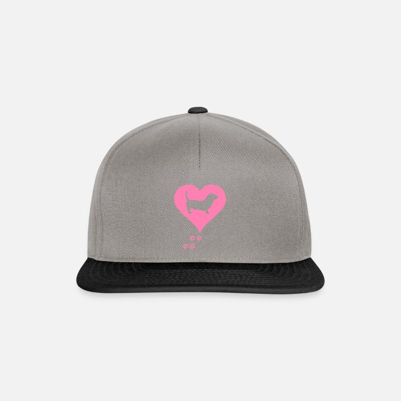 Dackel - Snapback Cap - Graphit/Schwarz