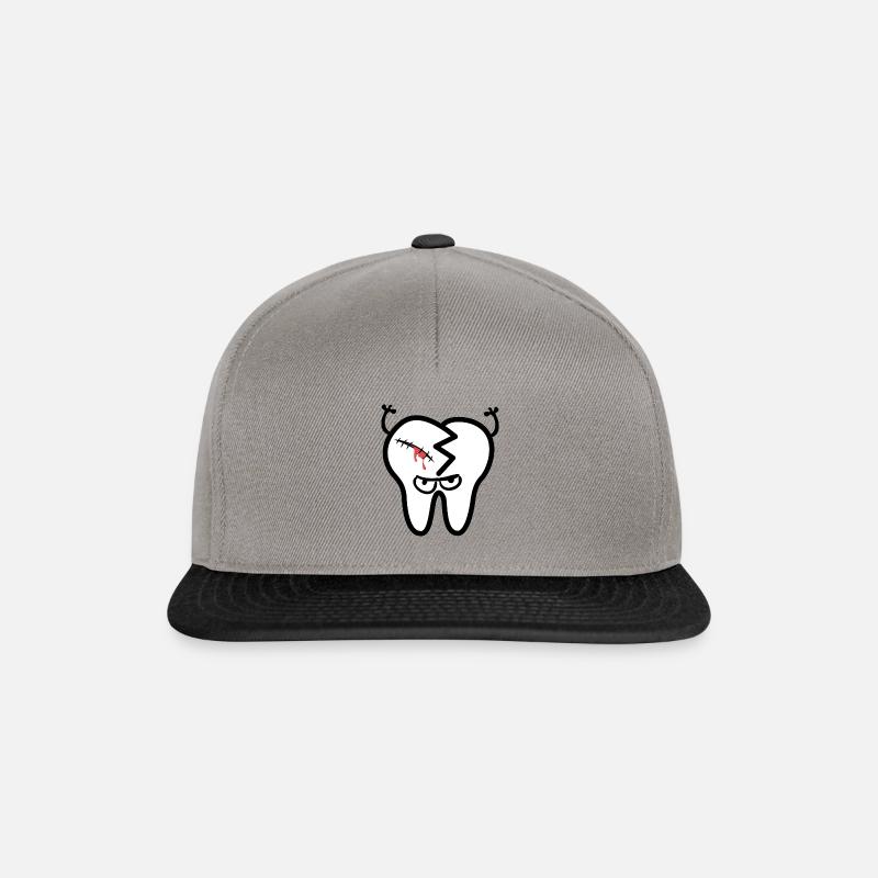 böser Zahn - Snapback Cap - Graphit/Schwarz