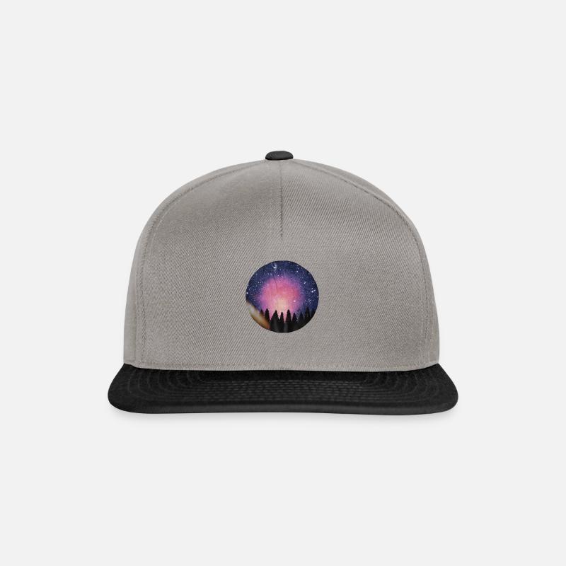 Nightsky Forest - Snapback Cap - Graphit/Schwarz