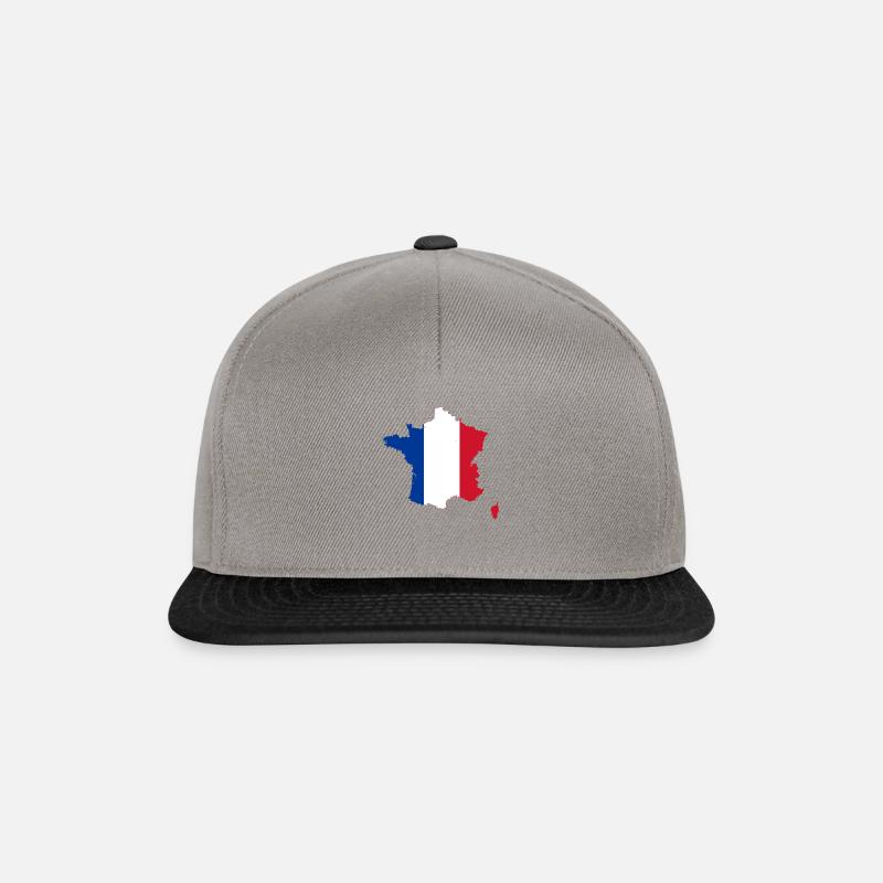 Frankreich - Snapback Cap - Graphit/Schwarz