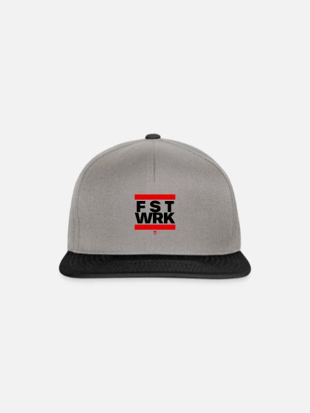 FSTWRK - Snapback Cap - Graphit/Schwarz