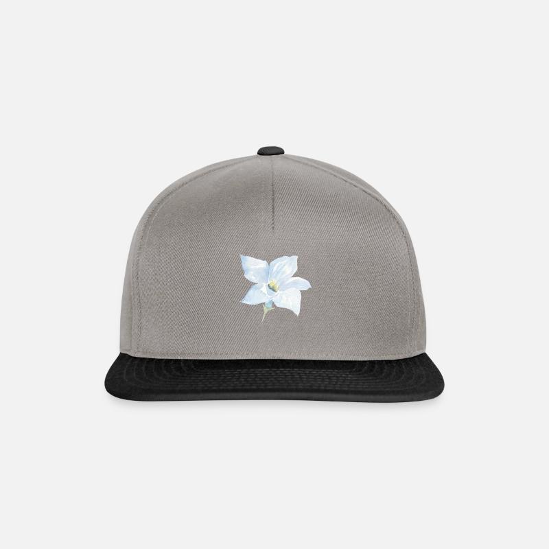 Fleur - Casquette snapback - gris graphite/noir