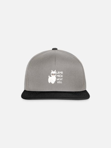 Lama mich nicht voll - Snapback Cap - Graphit/Schwarz