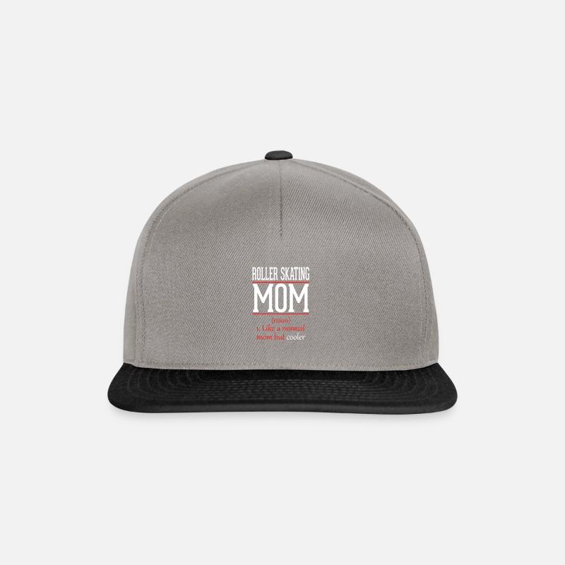 Roller skating mom like a normal mom only - Snapback Cap - graphite/black