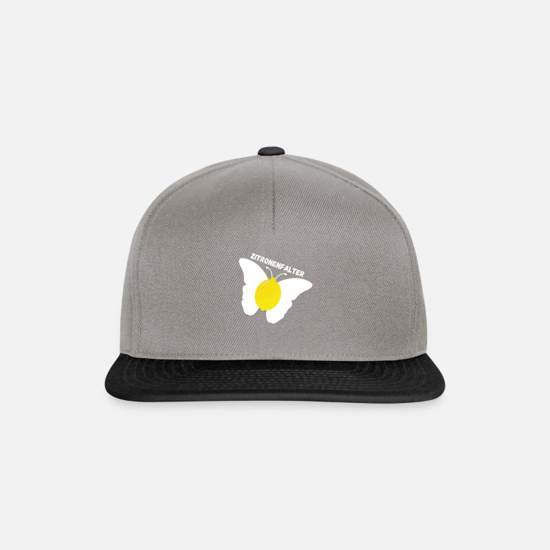Zitronenfalter - Snapback Cap - Graphit/Schwarz