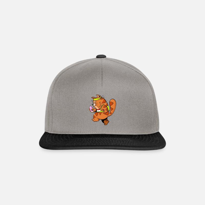Marathon Katzen Jogger - Snapback Cap - Graphit/Schwarz