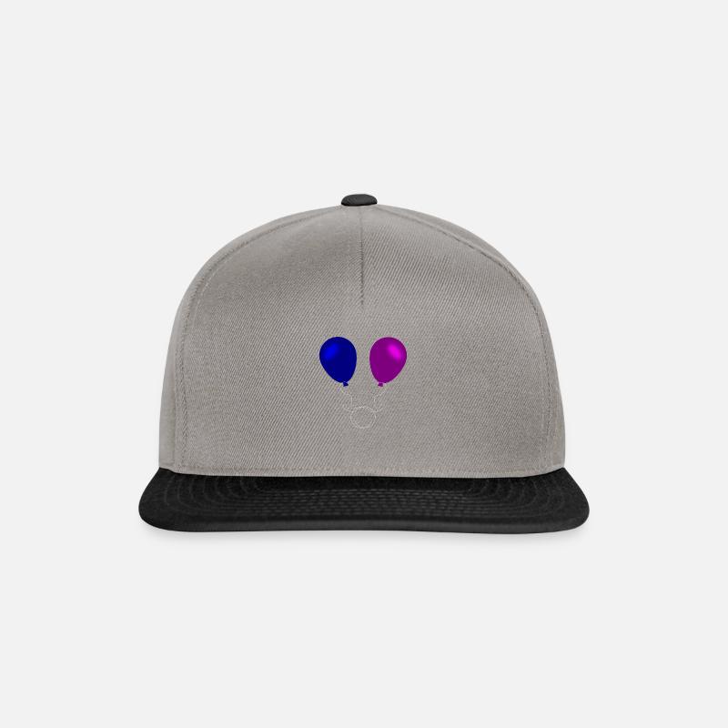 Luftballon, Luftballons, Party, - Snapback Cap - Graphit/Schwarz