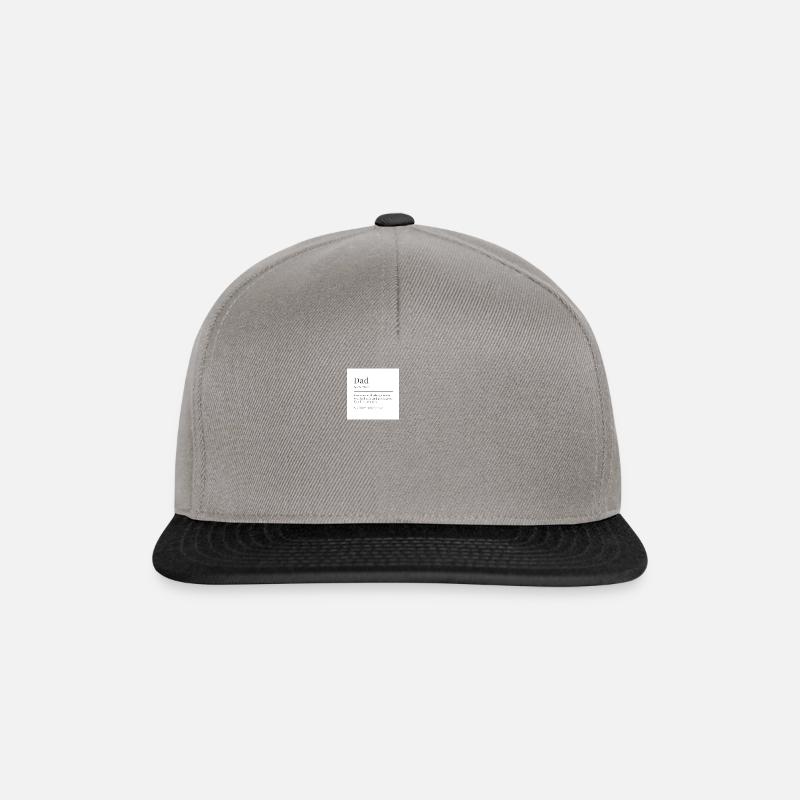 Dad - Superhero simple Design - Snapback Cap - Graphit/Schwarz