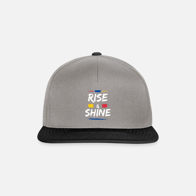 Rise & shine - Casquette snapback - gris graphite/noir
