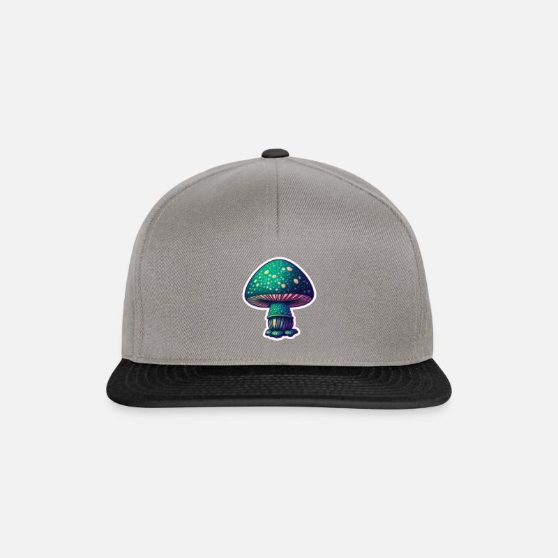 Champignon psychédélique - Casquette snapback - gris graphite/noir