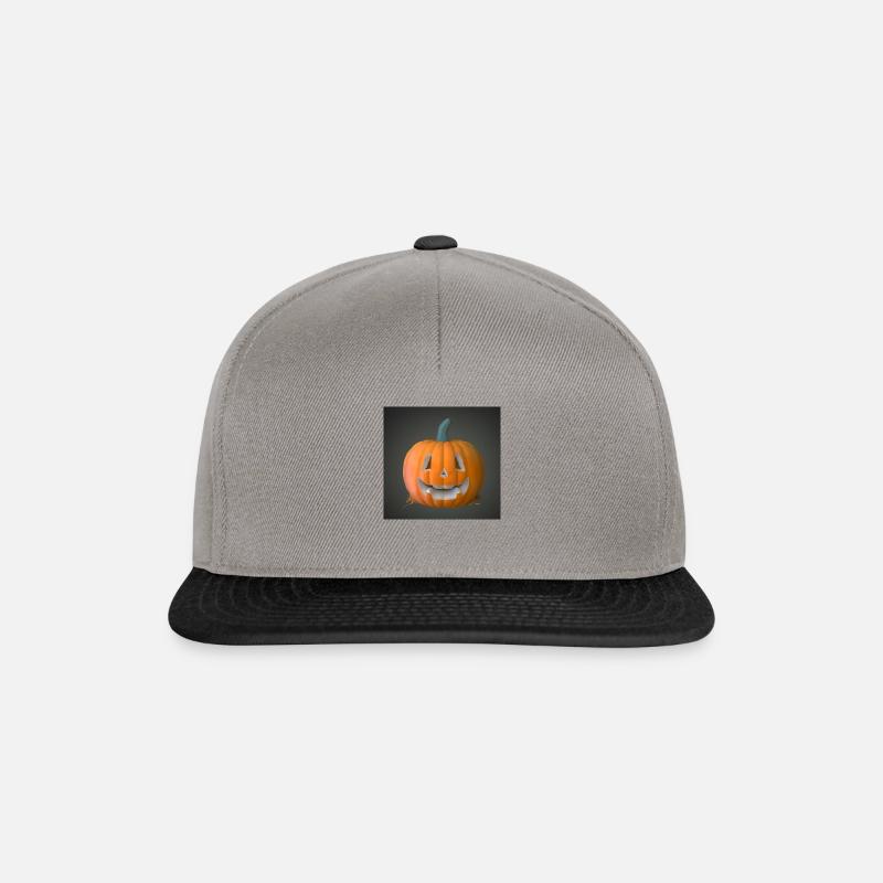 Halloween Kürbis - Snapback Cap - Graphit/Schwarz