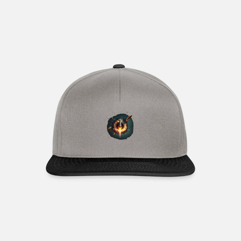 Delta des trous noirs - Casquette snapback - gris graphite/noir