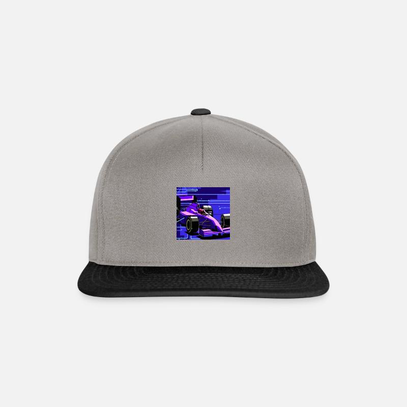Formel Auto - Snapback Cap - Graphit/Schwarz