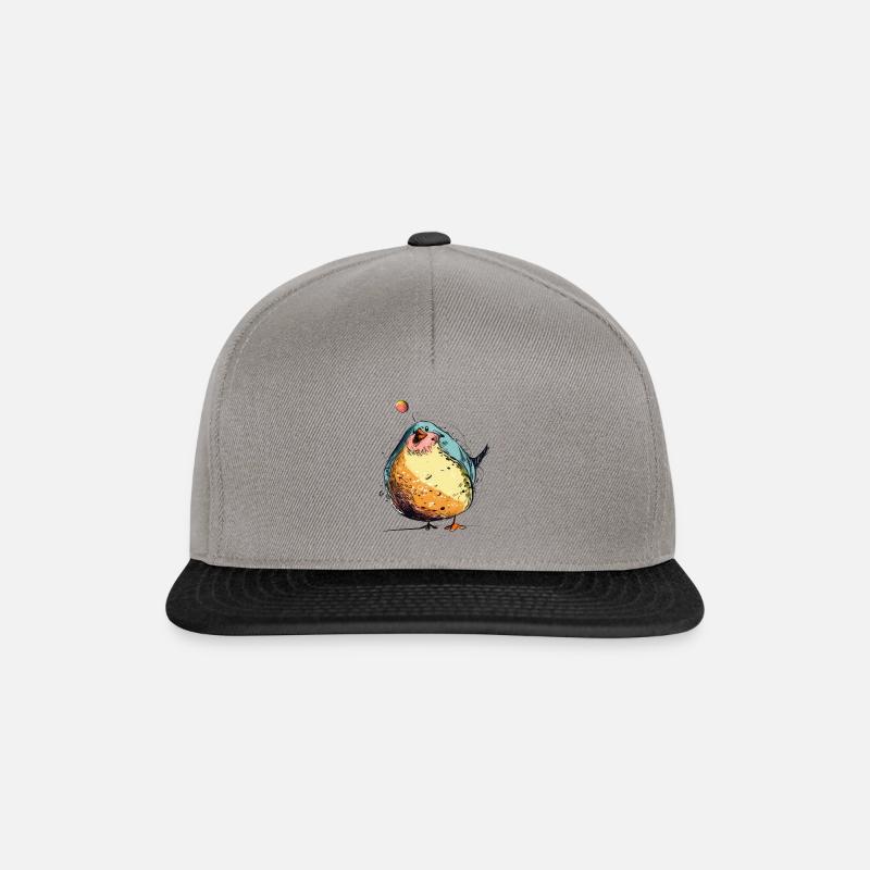 Big fat bird - Snapback Cap - graphite/black