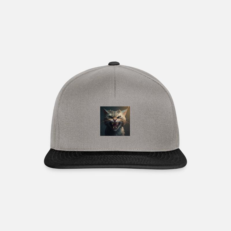 Cat Katze - Snapback Cap - Graphit/Schwarz