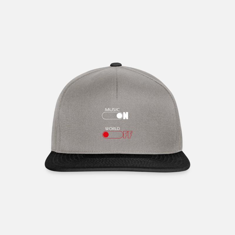 On and Off Buttons, music, world - Casquette snapback - gris graphite/noir