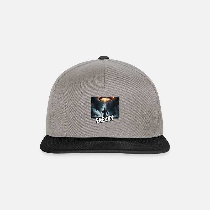 Energie aus den Elementen Feuer und Wasser - Snapback Cap - Graphit/Schwarz