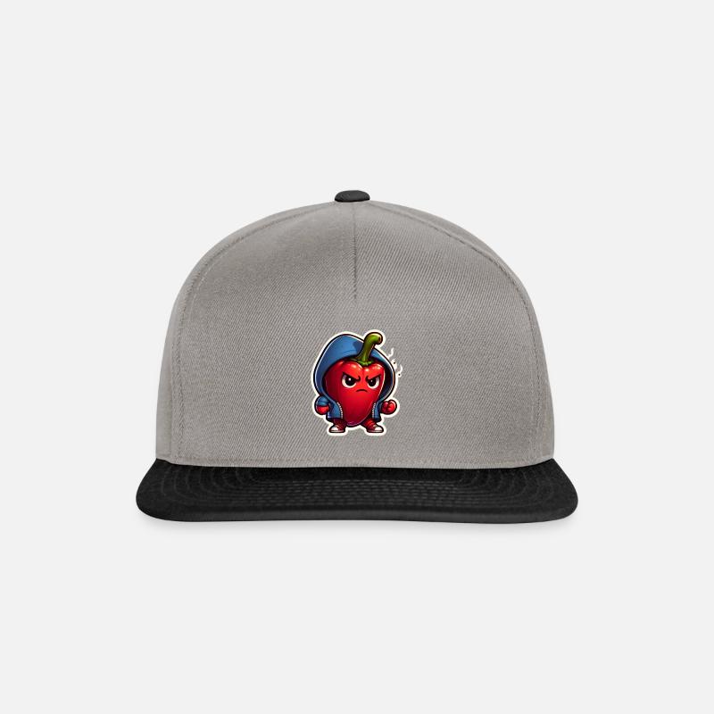 Wütende Paprika - Snapback Cap - Graphit/Schwarz