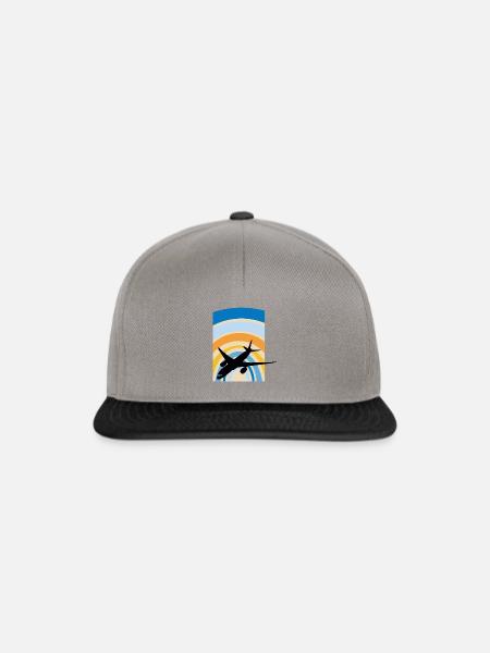 Flugzeug Flugzeug Aerospace - Snapback Cap - Graphit/Schwarz