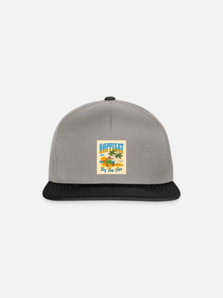 Tropical Bliss – Retro Aesthetics - Snapback Cap - graphite/black