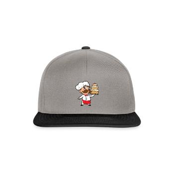 Pâtisserie boulangerie boulangerie - Casquette snapback - gris graphite/noir - Devant