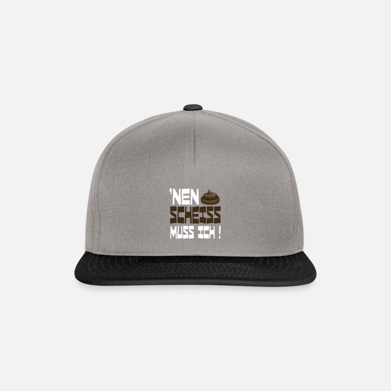 Je dois chier - Casquette snapback - gris graphite/noir