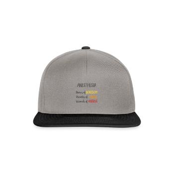 noia brivido orrore - Snapback Cap - grigio grafite/nero - Fronte