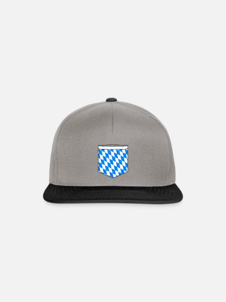 Bayern Pocket Design - Snapback Cap - Graphit/Schwarz