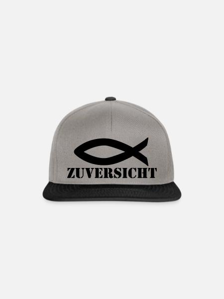 Zuversicht - Snapback Cap - Graphit/Schwarz
