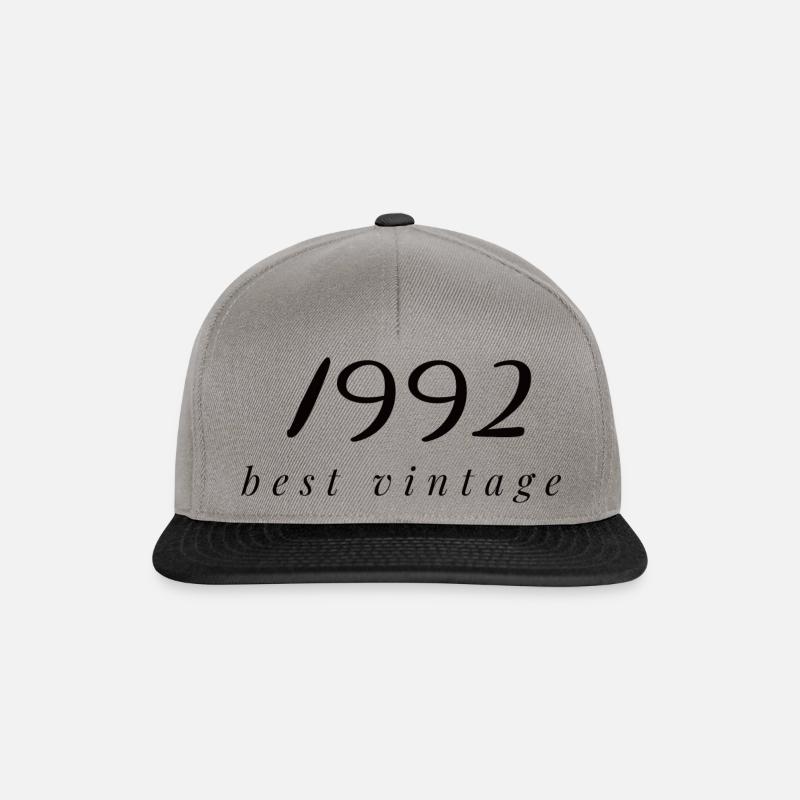 1992 - Snapback Cap - Graphit/Schwarz