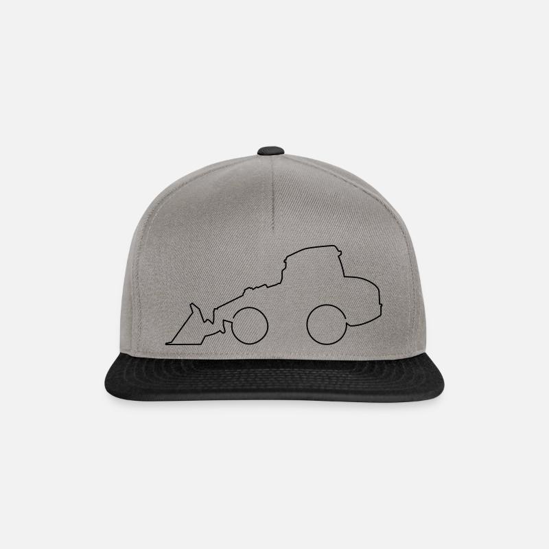 Wheel Loader Telescopic Shovel Kramer Farm Loader - Snapback Cap - graphite/black