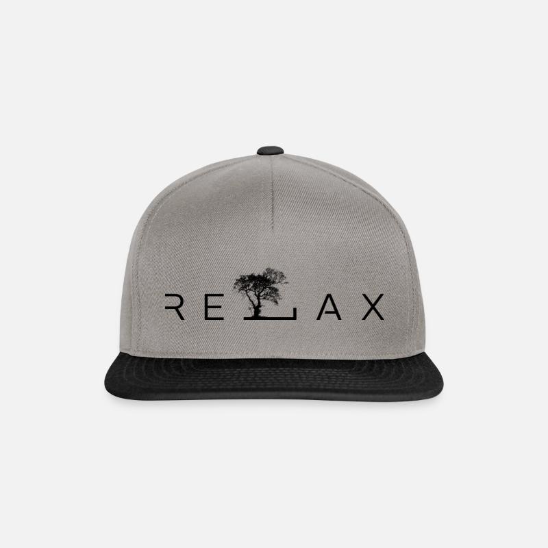 Relax - Snapback Cap - Graphit/Schwarz