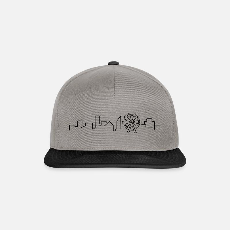 Wien Skyline - Snapback Cap - Graphit/Schwarz