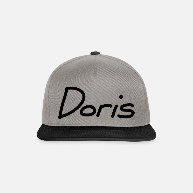 Doris - Snapback Cap - Graphit/Schwarz