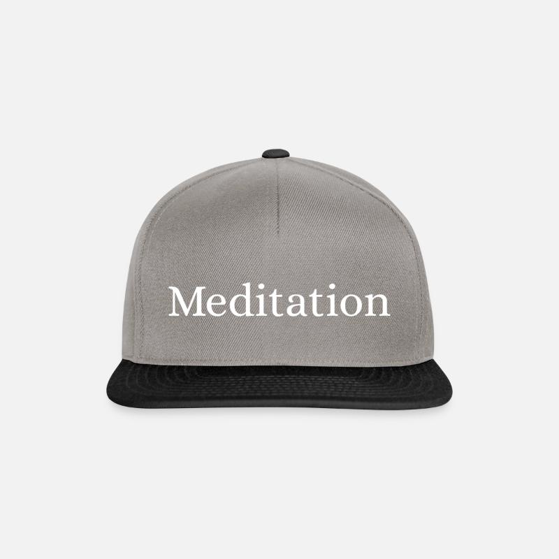 Méditation - Casquette snapback - gris graphite/noir