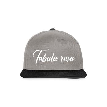 Tabula rasa - Snapback Cap - Graphit/Schwarz - Vorne